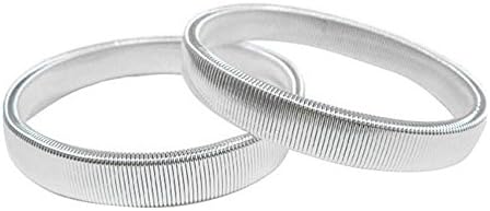 Ywsports Men's Elastic Shirt Sleeve Garter Holder Armband Silvery