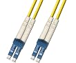15M Singlemode Duplex Fiber Optic Cable (9/125) - LC to LC
