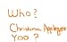 Who? to Christina (Applegate) Yoo
