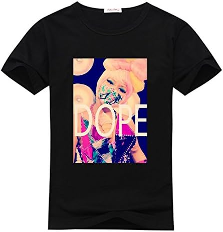 ZHBtshirt Custom Nicki Minaj Men's T-shrits, DIY Nicki Minaj 100% Cotton Crew Neck T-Shirt (L)