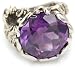 Ed Hardy "Royal Koi Fish" Silver With Purple Cubic Zirconia Ring, Size 7