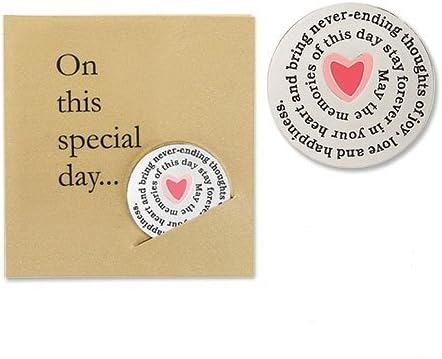 On This Special Day Memory marker Pocket Good Luck Love Token Coin Amulet Medal