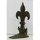 Fleur de Lis Cast Iron Wedge Doorstop