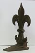 Fleur de Lis Cast Iron Wedge Doorstop