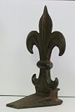 Fleur de Lis Cast Iron Wedge Doorstop