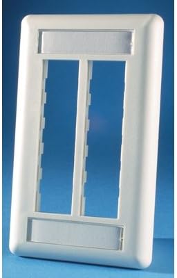 OrtronicsOR-40300545 6-Port TracJack Faceplate, Fog-White