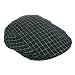 GRAY & BLACK HOUND CHECK PLAID IVY BERET DRIVER CAP HAT
