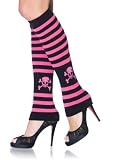 Acrylic striped skull leg warmer