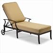 Sheridan Adjustable Chaise Lounge with Cushion Finish: Twilight, Fabric: Cozumel - Walnut