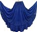 Royal Blue Bellydance Womens 4TU* Flared 4 Tier Chiffon Skirt Skirt