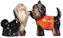 Westland Giftware Mwah Magnetic Yorkshire Terriers Salt and Pepper Shaker Set, 3-1/4-Inch