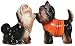 Westland Giftware Mwah Magnetic Yorkshire Terriers Salt and Pepper Shaker Set, 3-1/4-Inch