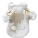 WXBUY Cute Sheep Pet Puppy Dog Clothes Warm Hoodie Apparel XS