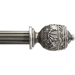 CAFE CURTAIN ROD BRUSHED SILVER | EBAY