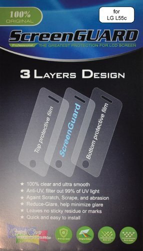 5x LG Optimus Q L55C (StraightTalk) Premium Invisible Clear LCD Screen Protector Kits (5 pieces)