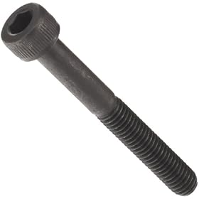 Black Oxide Alloy Steel Socket Head Cap Screw, Hex Socket Drive, #6-32, 2" Length (Pack of 100)