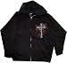 Trinity Blood: Blood Cross and Group Image Black Zip Hoodie, Adult