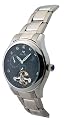 MENS LUCIEN PICCARD STEEL AUTOMATIC 3 EYE DIAMOND DATE WATCH 26568BK