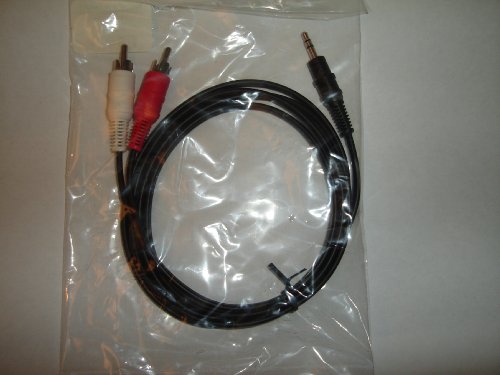 3.5mm Stereo Male To 2 RCA Male Cable 5 ft.