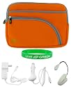 5n1 Non-OEM Amazon Kindle DX 9.7 Tri-Pocket Sleeve Case - Orange