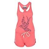 Soul Cal Deluxe Pretty Bird Playsuit - Pink - Womens