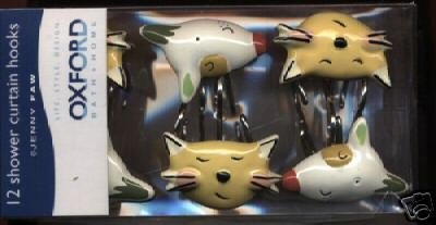 Click here for Cat & Dog Shower Curtain Hooks (Rings) Made by Oxf... prices