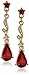 Downton Abbey Jeweled Heirlooms Gold-Tone and Red Crystal Deco Linear Earrings