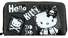 Loungefly Angry Hello Kitty Punk Rock Zipper Vegan Wallet