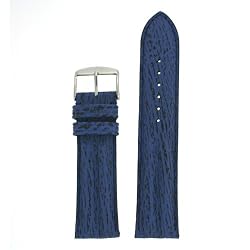 Watch Band Genuine Shark Blue Double Padded 20 millimeters Tech Swiss