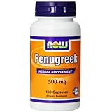 NOW Foods Fenugreek 500mg, 100 Capsules