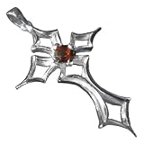 Extravaganter Anh�nger Kreuz mit Granat 925er Sterling Silber Schmuckvon "Toms-Silver"