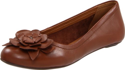Mariana by GOLC Womens Casy Flat,Cognac,40 EU/9.5-10 M US