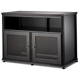 Salamander Synergy 329  A/V Cabinet w/ Two Doors & Center Channel Shelf (Black/Black)