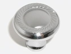 Top Knobs-Somerset Collection M325 Swirl Cut Knob in Polished Chrome