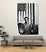 Ella Watson Standing with Broom and Mop in Front of American Flag, Part of Depression Era Survey by 