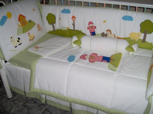 A Day in the farm " Crib Bedding "