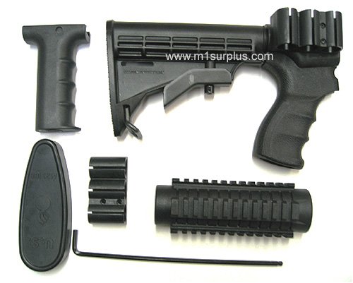 Promag Tactical Collapsible Stock With Grip And Shell Holder Combo Set For Remington 870... by Promag
