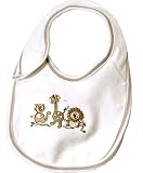 Organic Egyptian Cotton Jungle Animal Embroidered Terry Bib