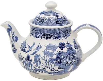 Churchill Blue Willow Teapot 40-ounce On Sale