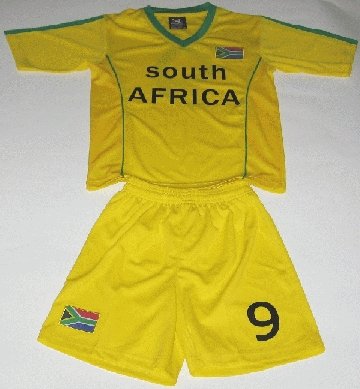 Kinder National Trikot Südafrika 2 teilig Gr. 104 EM 2012 Europa Meisterschaft
