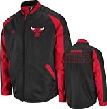 NBA Men's Chicago Bulls Tip Off Midweight Jacket (Black, Small)