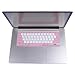 Case Star ® Pink and White Color Silicone Keyboard Cover Skin for Macbook 13