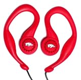 Koss 316 University of Arkansas SportClip Earphones with Wind Up Storage Case for MP3, CD, DVD Players (Red)