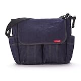 Dash Canvas Diaper Bag-Denim