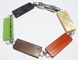 Offerings Collection- Exotic wood and Mother of Pearl Bracelet