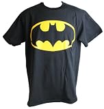 DC Mens Batman Tee Shirt Black Big Logo