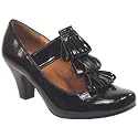 Womens Low Heel Patent Fringe Office Shoes