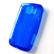 LG Optimus S LS670 (Sprint) Crystal Silicone Skin Case Transparent Blue Diamonds