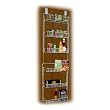 5 foot Vinyl Covered Steel Overdoor Storage Basket Rack