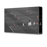 RONALDO FREE KICK STANCE Large 82×51 Gallery Framed Stunning Canvas Art Picture Poster Print Ready To Hang NEW Modern Art Football Soccer United